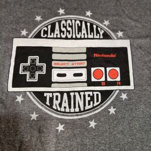 Nintendo Entertainment System Graphic Gray T-Shirt Lg.